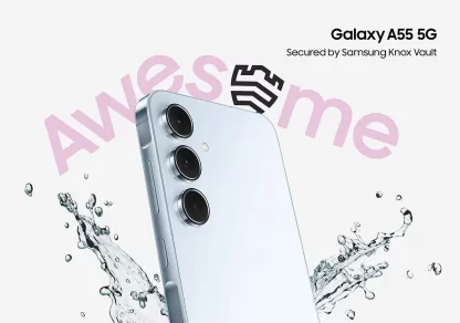 Celular Samsung Galaxy Sm-A556Elb Oc 8Gb 256Gb 5G 6.6Inc 4Cam Usb-C Android 14 Celeste